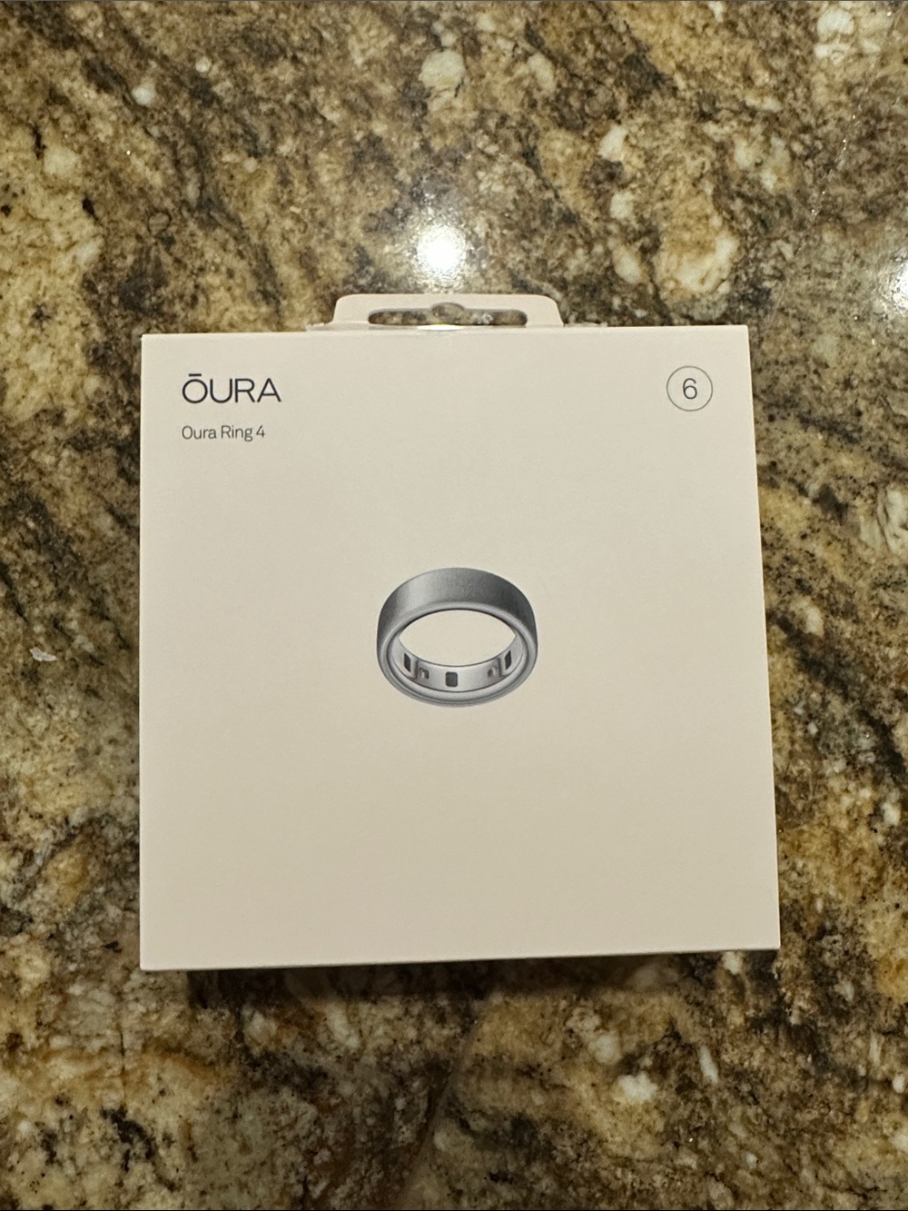 Oura Ring 4 in Silver Finish